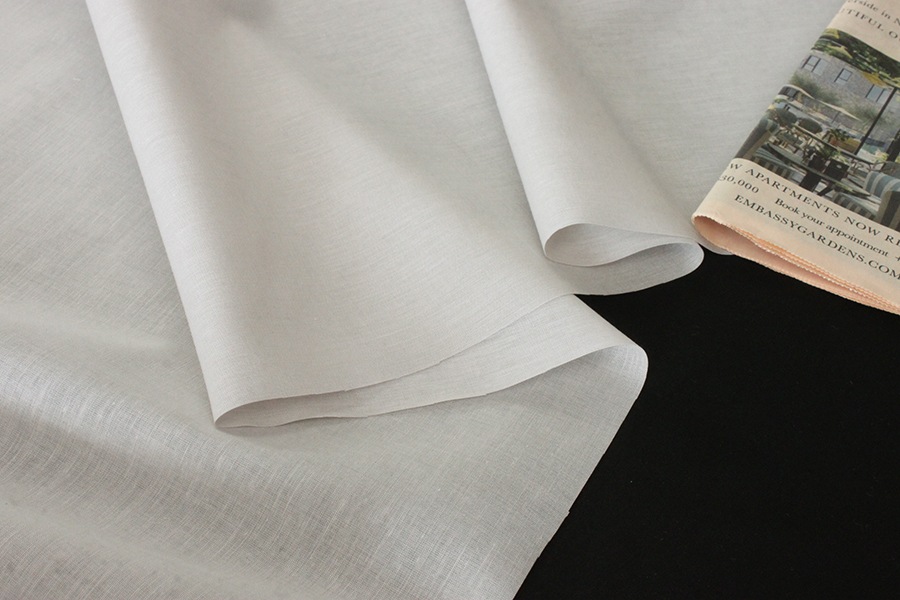 洗いをかけた 綿麻ボイル 【コットン リネン 生地 無地】
