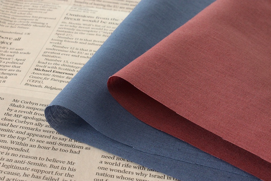 洗いをかけた 綿麻ボイル 【コットン リネン 生地 無地】