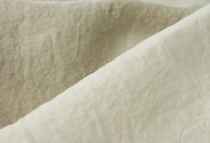 【生地サンプル】洗いをかけた 40/1番手 ベルギーリネン 天日乾燥 【麻 生地 無地】