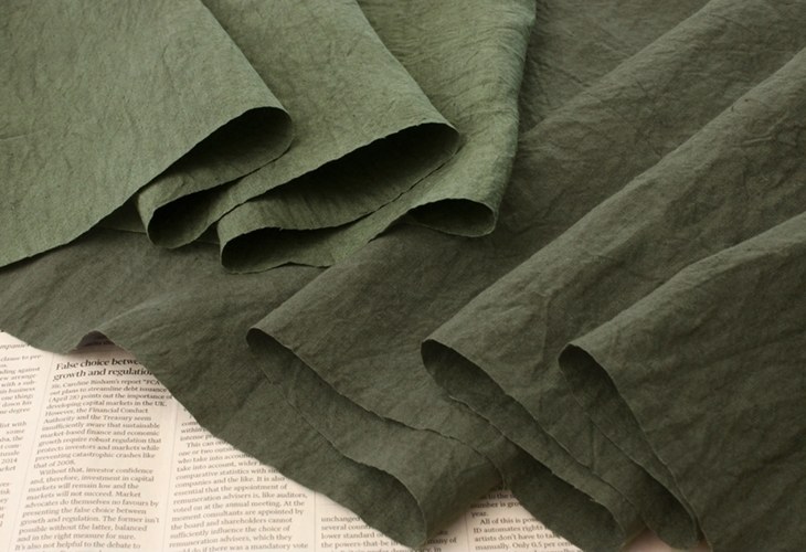 【生地サンプル】洗いをかけた 40/1番手 ベルギーリネン 天日乾燥 【麻 生地 無地】