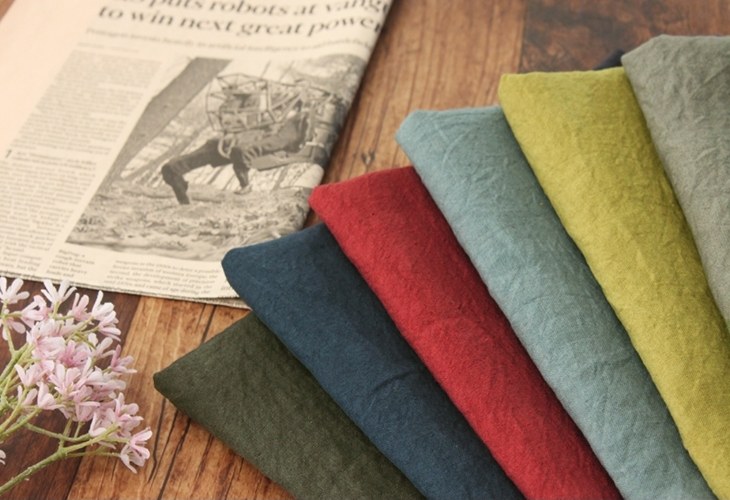 【生地サンプル】洗いをかけた 40/1番手 ベルギーリネン 天日乾燥 【麻 生地 無地】