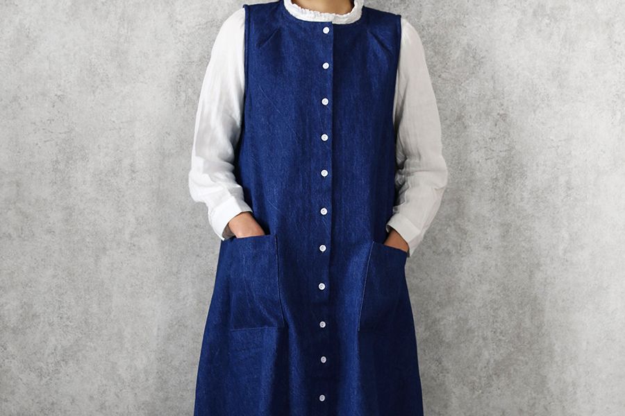 【反物販売】洗いをかけた 児島 12オンスデニム ストーンバイオウォッシュ加工 【コットン(綿) 生地 無地】