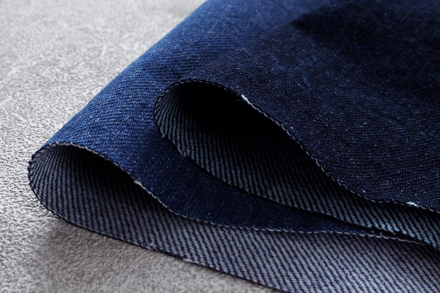 【反物販売】洗いをかけた 児島 12オンスデニム ストーンバイオウォッシュ加工 【コットン(綿) 生地 無地】