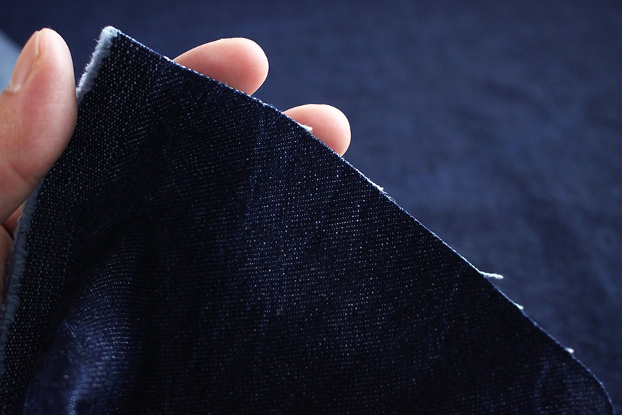 【反物販売】洗いをかけた 児島 12オンスデニム ストーンバイオウォッシュ加工 【コットン(綿) 生地 無地】