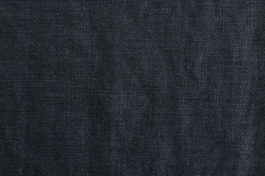 【90cmカットクロス】ワイド幅 洗いをかけた フレンチリネンツイル bw加工 25番手 (チャコールグレー)