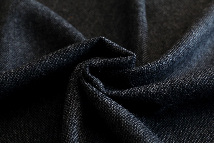 【反物販売】ワイド幅 先染め ウールツイード 10番手 【毛 生地 無地】