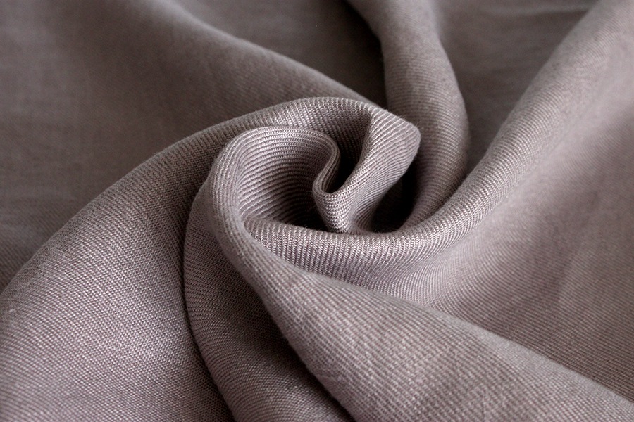 【生地サンプル】洗いをかけた 綾織 フレンチリネン odw加工  40番手【麻 生地 無地】