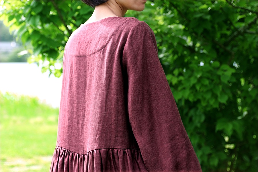 【生地サンプル】洗いをかけた 綾織 フレンチリネン odw加工  40番手【麻 生地 無地】