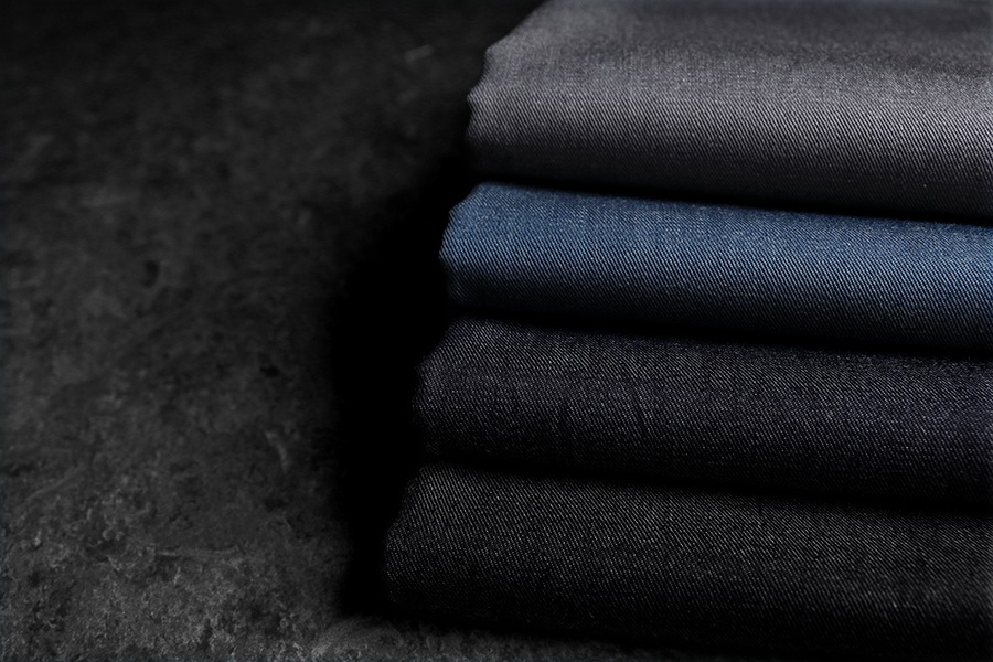 【反物販売】岡山の児島 5.5オンス くったりソフトデニム if加工 【コットン(綿) 生地 無地】