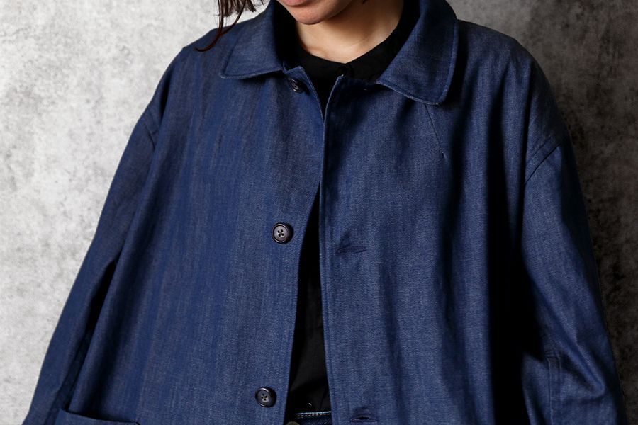 【反物販売】岡山の児島 6オンス くったりソフトデニム 【コットン(綿) 生地 無地】