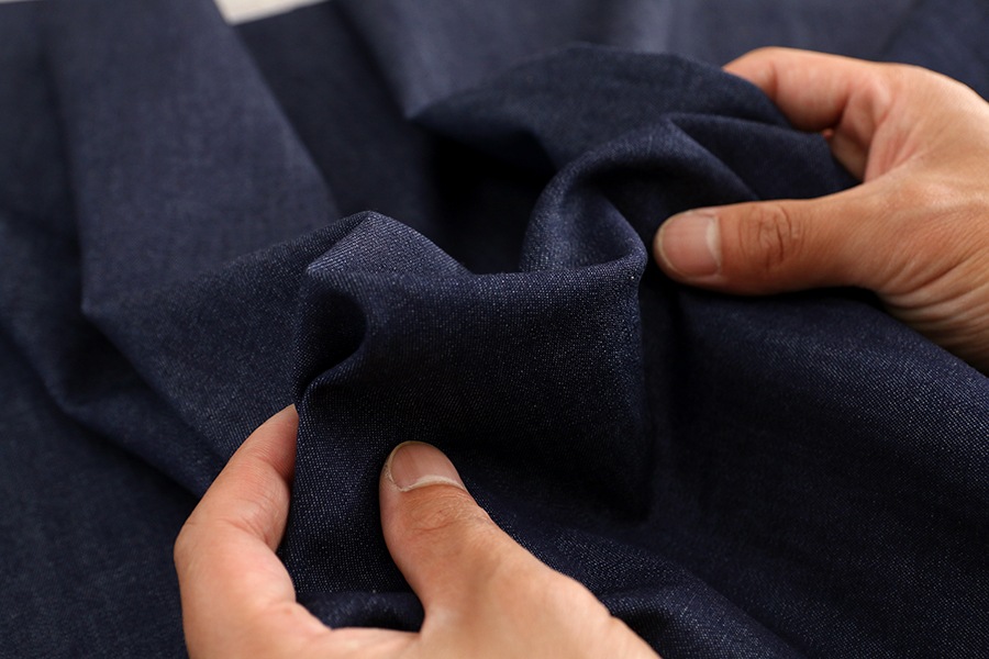 【反物販売】岡山の児島 6オンス くったりソフトデニム 【コットン(綿) 生地 無地】