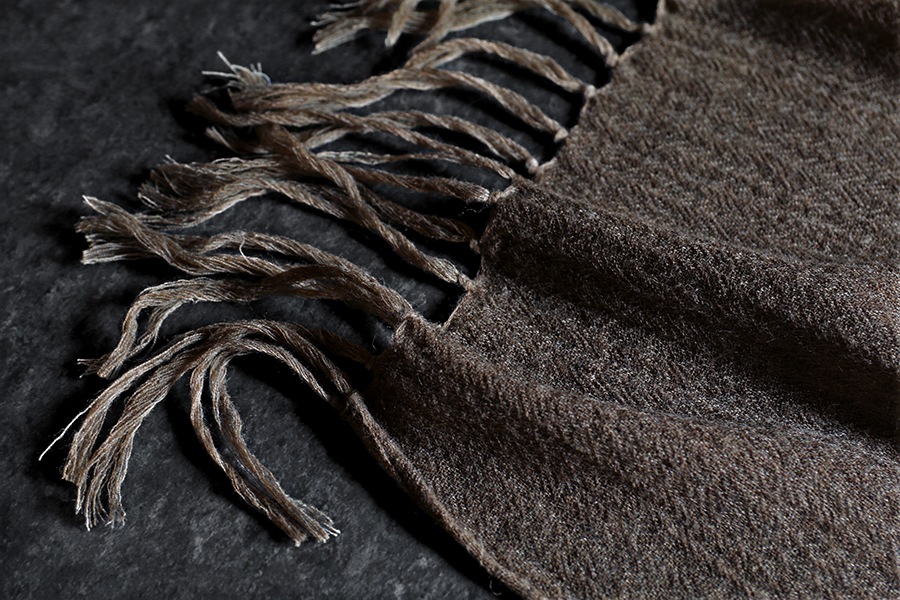 【反物販売】洗いをかけた ウールガーゼ 2/48番手 【毛 生地 無地 ストール】