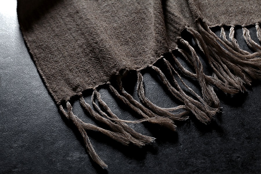 【反物販売】洗いをかけた ウールガーゼ 2/48番手 【毛 生地 無地 ストール】