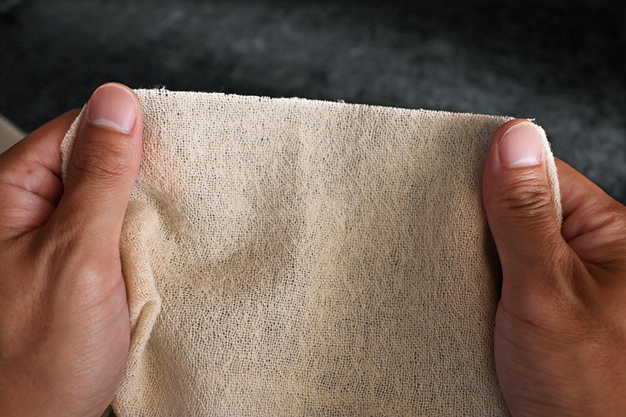 【反物販売】洗いをかけた ウールガーゼ 2/48番手 【毛 生地 無地 ストール】