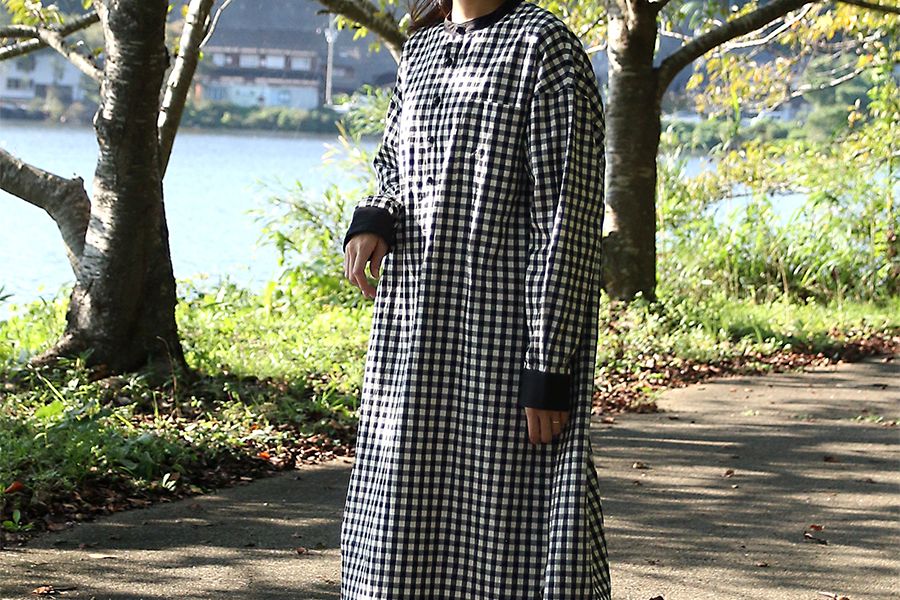 先染め 高密度 綿麻ウェザー ギンガムチェック 【コットン リネン 生地】