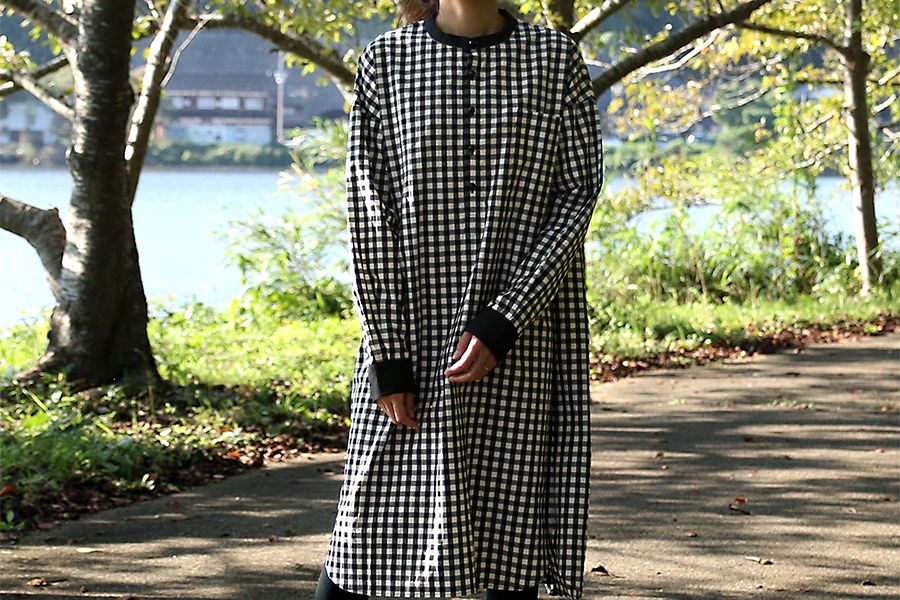 先染め 高密度 綿麻ウェザー ギンガムチェック 【コットン リネン 生地】