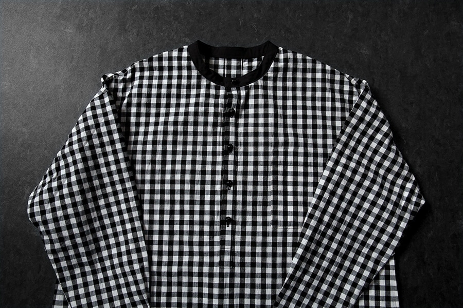 先染め 高密度 綿麻ウェザー ギンガムチェック 【コットン リネン 生地