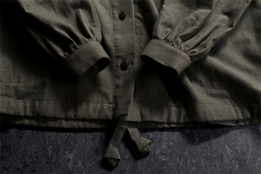 洗いをかけた 綿麻キャンバス 【コットン リネン 生地 無地】