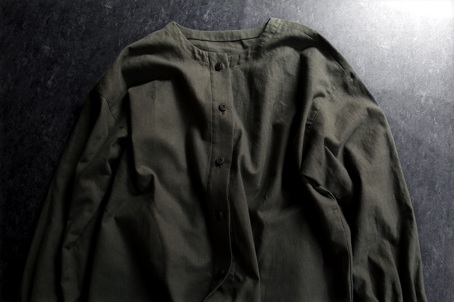 洗いをかけた 綿麻キャンバス 【コットン リネン 生地 無地】