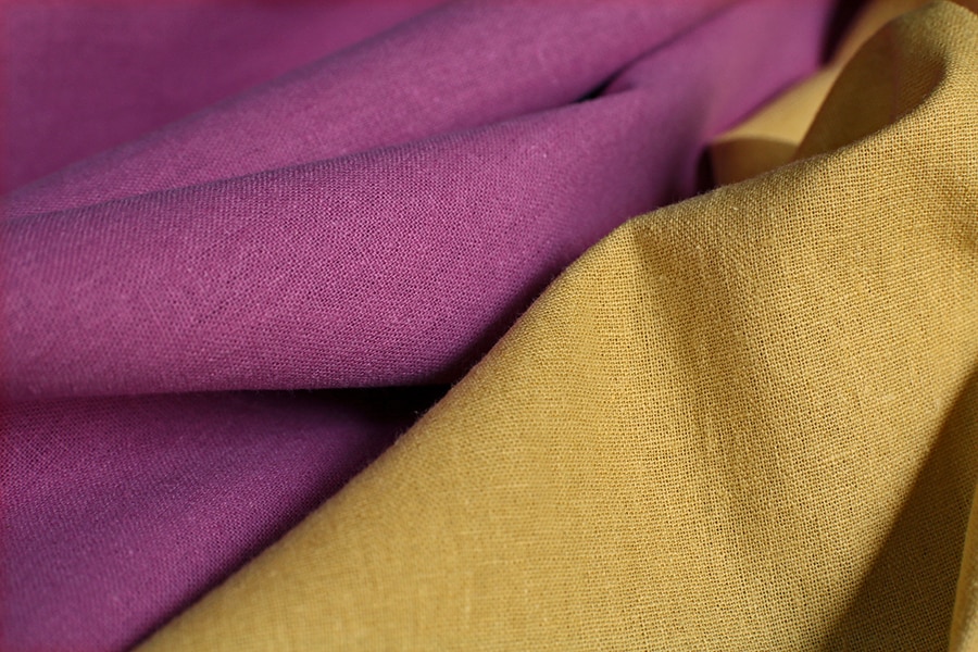 洗いをかけた 綿麻キャンバス 【コットン リネン 生地 無地】