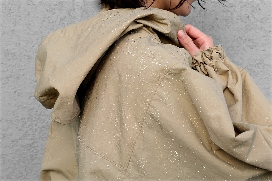 撥水 スパンライク ナイロンワッシャー 【生地 無地 バッグ レインコート】