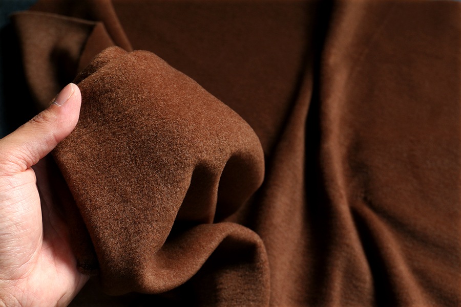 【反物販売】サステナブル レーヨン メルトンフリース 【ニット 生地 無地】