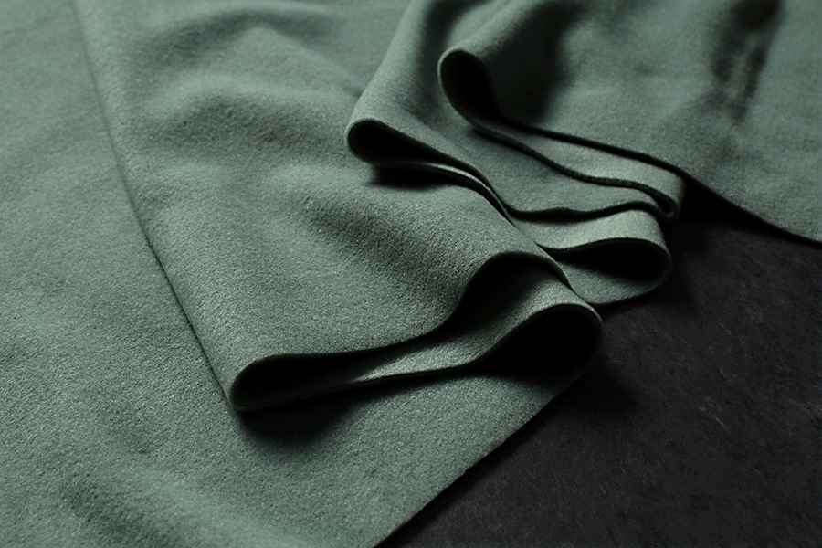 【反物販売】サステナブル レーヨン メルトンフリース 【ニット 生地 無地】