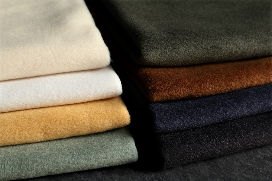 【反物販売】サステナブル レーヨン メルトンフリース 【ニット 生地 無地】