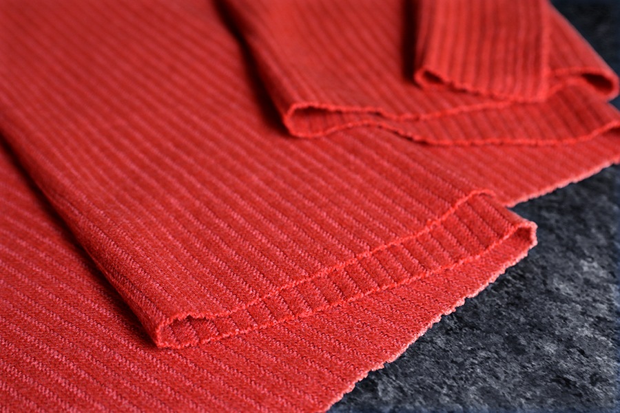 【反物販売】ワイド幅 ウール フレアリブニット 1/26番手【毛 無地 生地】