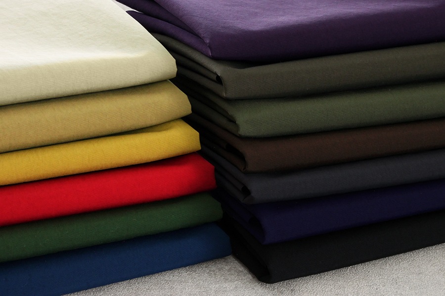 【生地サンプル】撥水 スパンライク ナイロンワッシャー 【生地 無地 バッグ レインコート】