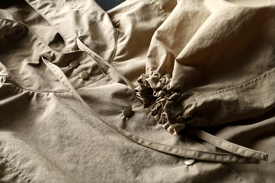 【生地サンプル】撥水 スパンライク ナイロンワッシャー 【生地 無地 バッグ レインコート】