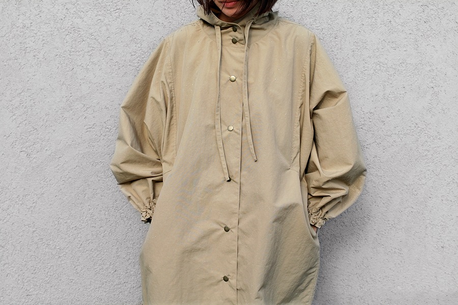 【生地サンプル】撥水 スパンライク ナイロンワッシャー 【生地 無地 バッグ レインコート】