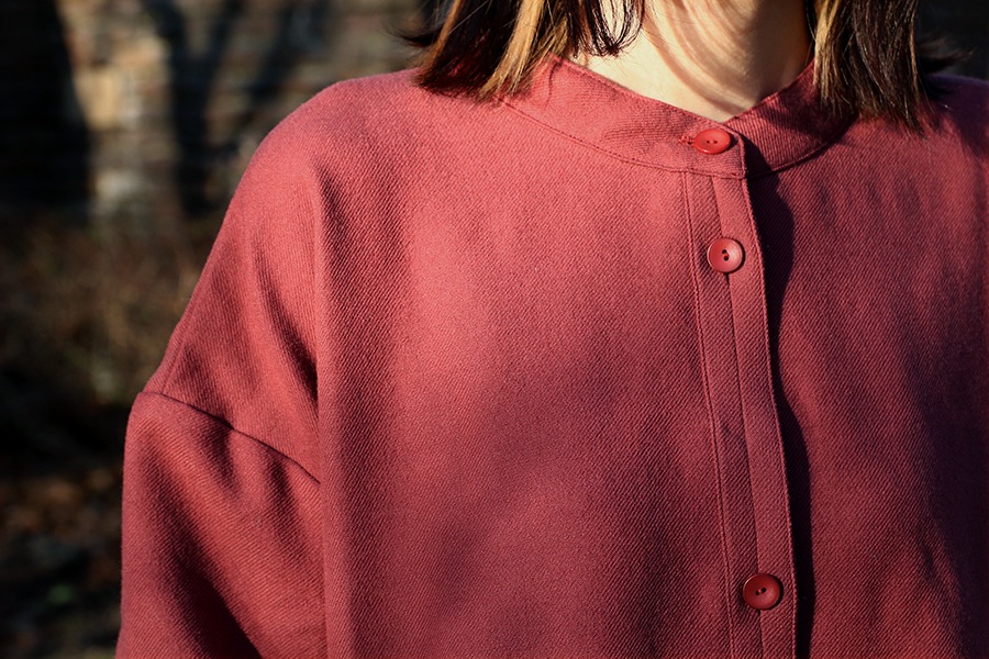 【反物販売】ワイド幅 コットンウールツイル ウォッシャブル 【毛 生地 ストール】