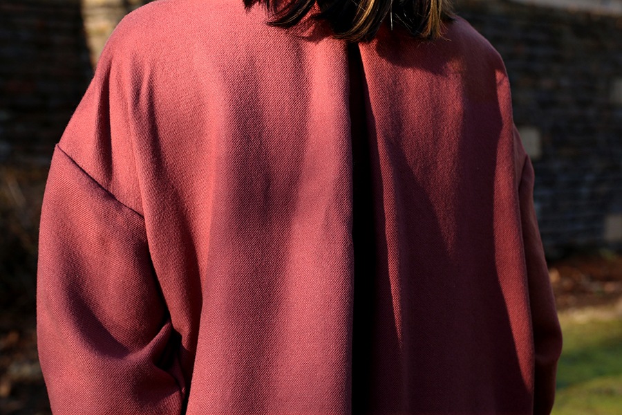 【反物販売】ワイド幅 コットンウールツイル ウォッシャブル 【毛 生地 ストール】