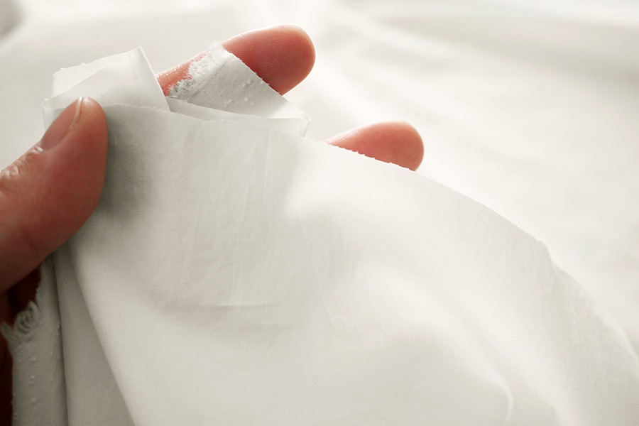 ワイド幅 洗いをかけた 80/1番手 超高密度タイプライター sc加工 【コットン(綿) 生地 無地】