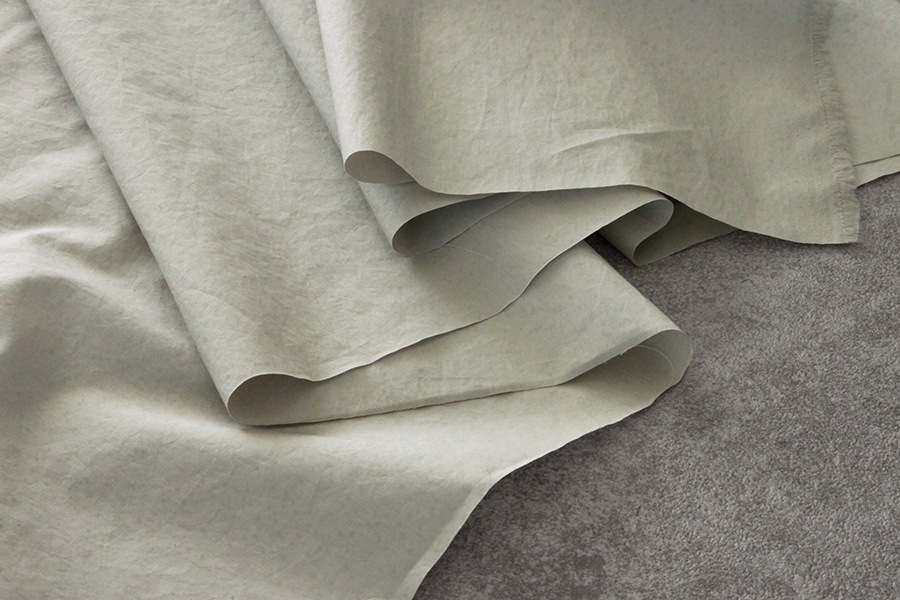 ワイド幅 洗いをかけた 80/1番手 超高密度タイプライター sc加工 【コットン(綿) 生地 無地】