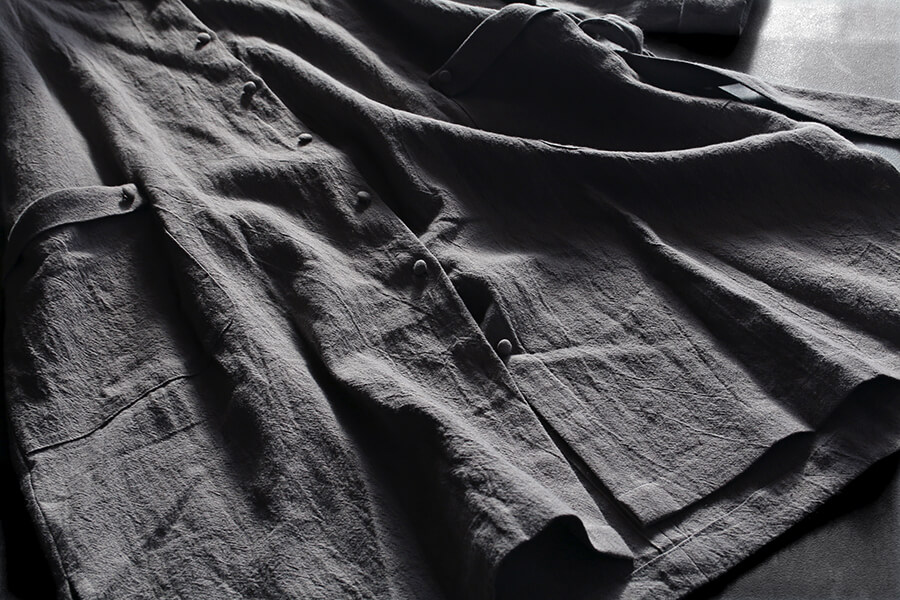 【反物販売】洗いをかけた ベルギーリネン tpw加工 25番手 【麻 生地 無地】