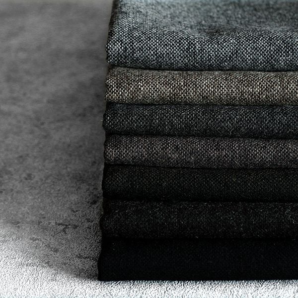 ワイド幅 先染め ウールツイード 10番手 【毛 生地 無地】