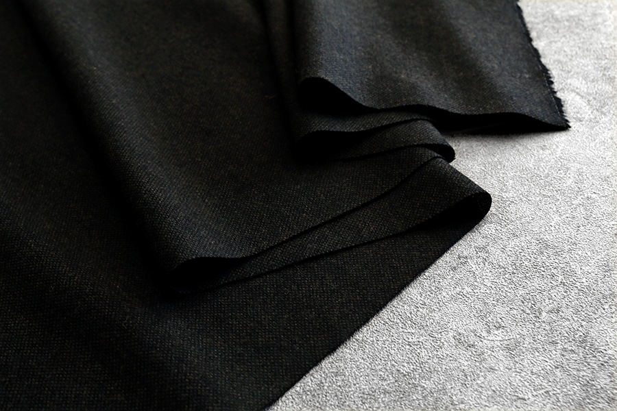 ワイド幅 先染め ウールツイード 10番手 【毛 生地 無地】