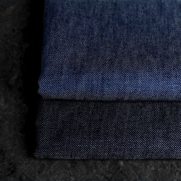 岡山の児島 5.5オンス 綿麻デニム 【コットン リネン 生地 無地】