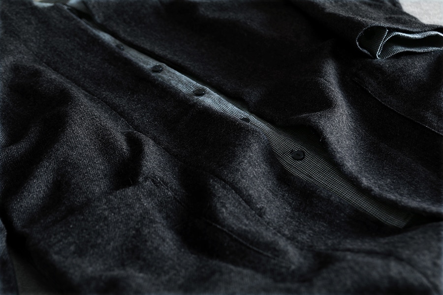 【生地サンプル】ワイド幅 先染め ウールツイード 10番手 【毛 生地 無地】