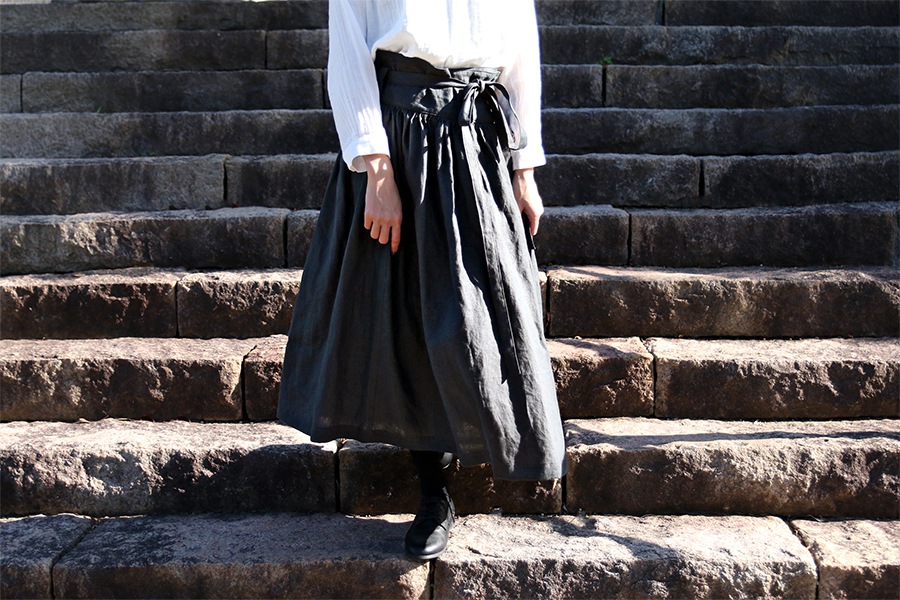 【反物販売】洗いをかけた フレンチリネン odw加工 40番手 【麻 生地 無地】