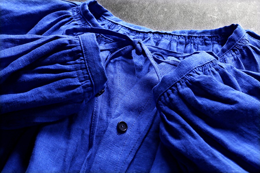 【反物販売】ワイド幅 フレンチリネンポプリン 40番手 【麻 生地 無地】