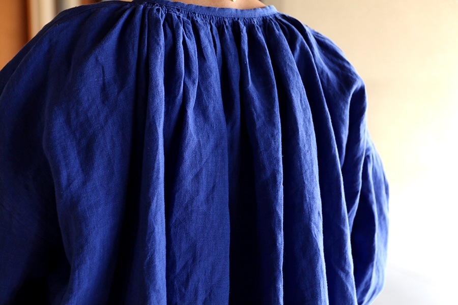 【反物販売】ワイド幅 フレンチリネンポプリン 40番手 【麻 生地 無地】