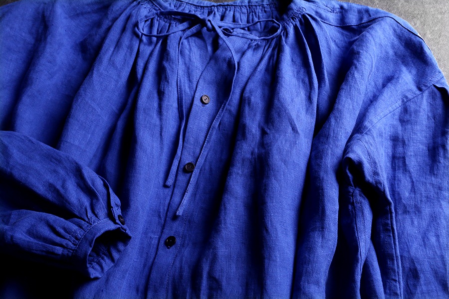 【反物販売】ワイド幅 フレンチリネンポプリン 40番手 【麻 生地 無地】