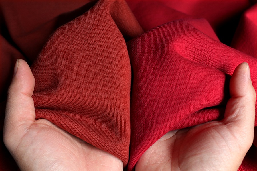 【反物販売】ヘビーウェイト 30/7裏毛ニット 【コットン(綿) 生地 無地 ニット 生地 厚手】