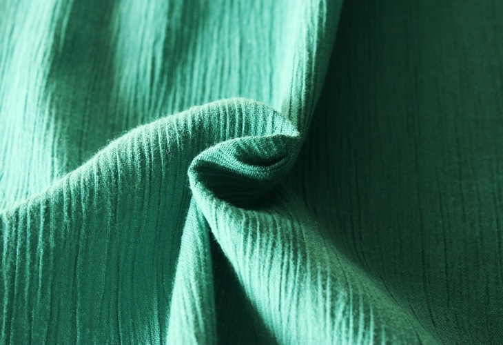 強撚糸 40/1番手 綿ドライ ナチュラルクレープ 【コットン 生地 無地 楊柳】