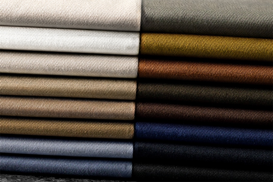 ワイド幅 美しいカツラギ 異番手 【コットン(綿) 生地 無地】