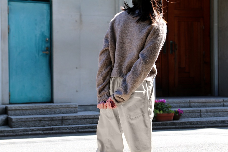 ワイド幅 美しいカツラギ 異番手 【コットン(綿) 生地 無地】