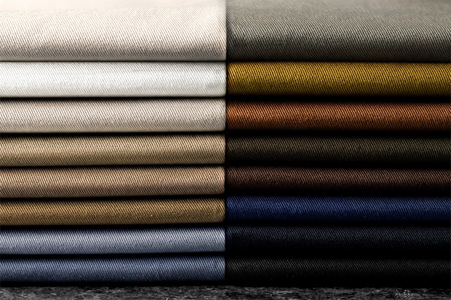 ワイド幅 美しいカツラギ 異番手 【コットン(綿) 生地 無地】